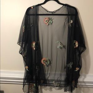 Sheer Floral Cover Up